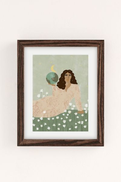 Alja Horvat God Is A Woman Art Print In Walnut Wood Frame At Urban Outfitters