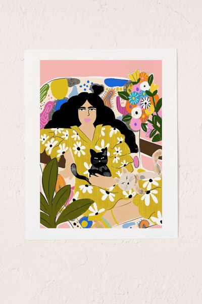 Alja Horvat Life With Cats Art Print At Urban Outfitters