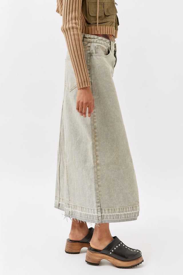 BDG Mandi Acid Wash Denim Maxi Skirt #2