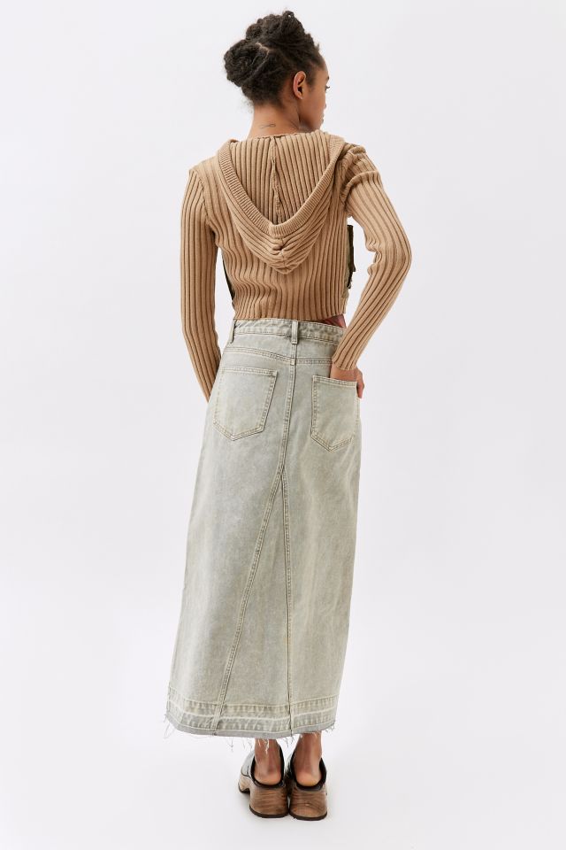 BDG Mandi Acid Wash Denim Maxi Skirt #3