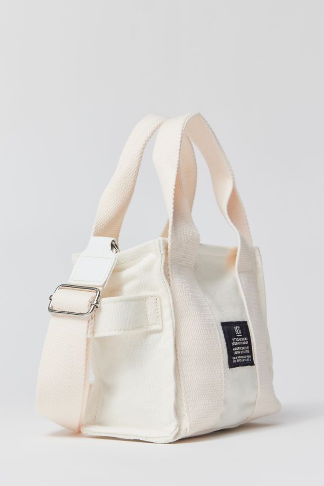 BDG Mini Canvas Tote Bag in White