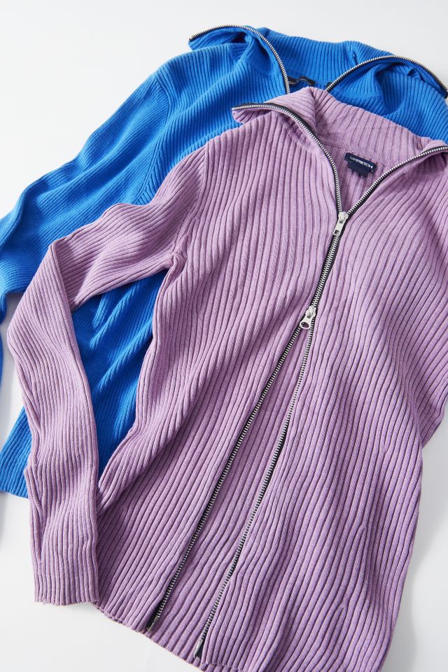 Urban Renewal Remade Two-Way Zip Turtleneck Top #1