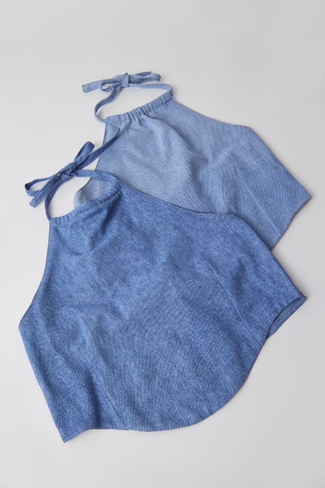 Urban Renewal Remade Denim Halter Top