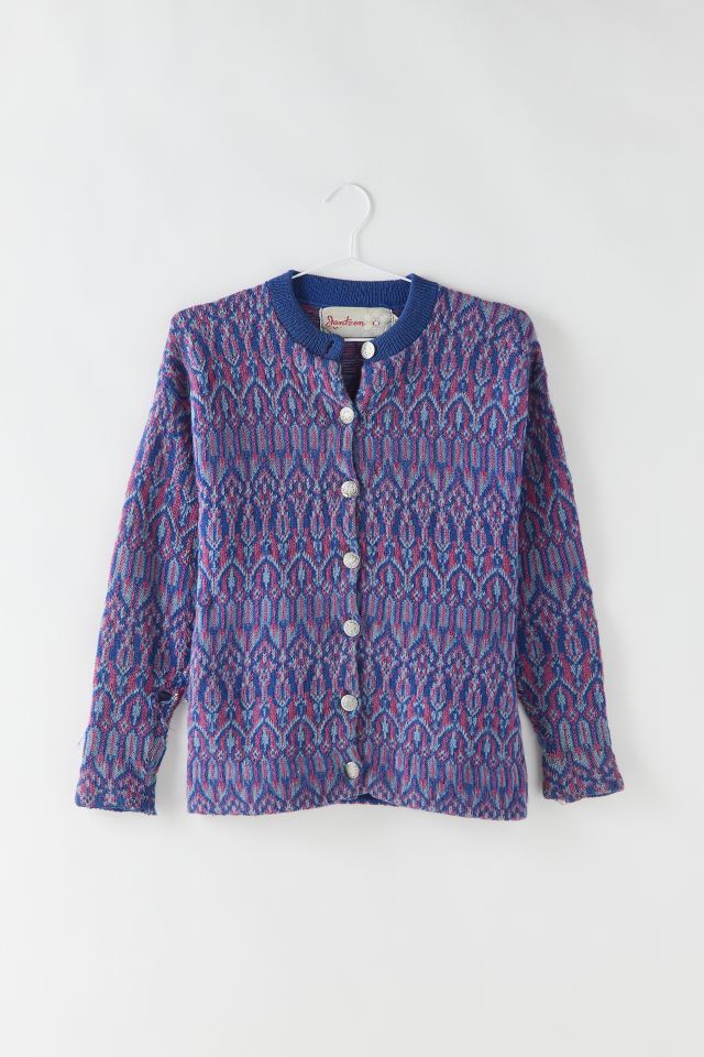 Vintage Patterned Cardigan | Urban Outfitters