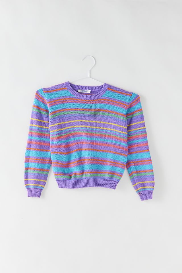 Rainbow striped sweater hot sale urban outfitters