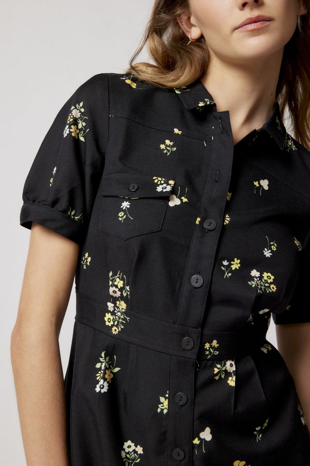 UO Carla Collared Floral Mini Dress #2
