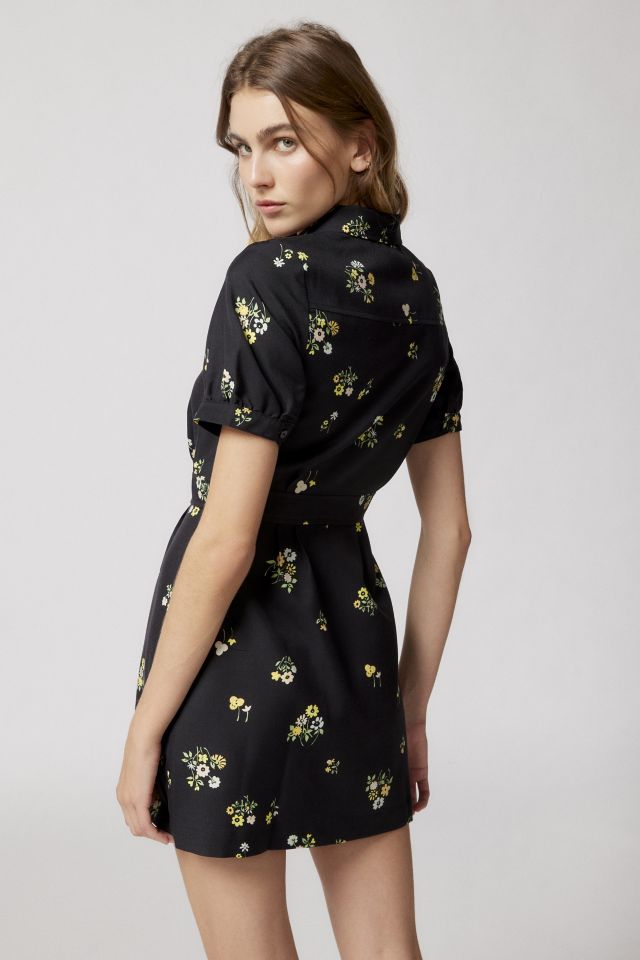 UO Carla Collared Floral Mini Dress #3