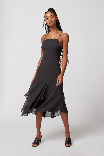Urban Outfitters Uo Vickie Chiffon Midi Dress In Multicolor | ModeSens
