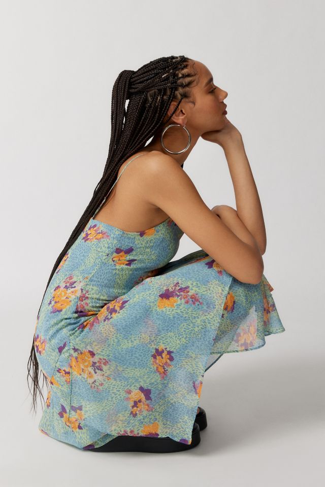 UO Vickie Chiffon Midi Dress #2