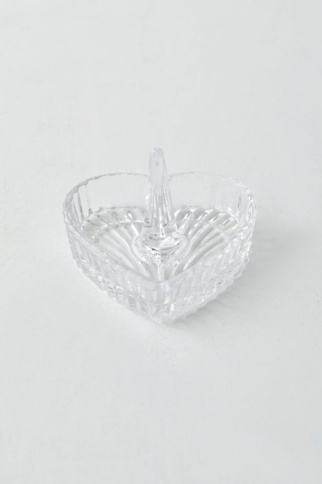 Plat à bague en forme de cœur en verre #2