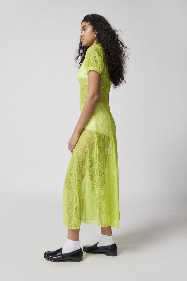 UO Connie Sheer Lace Midi Dress #2