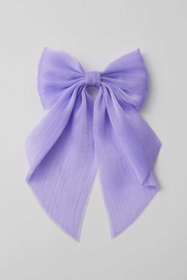 Satin Hair Bow Barrette #1