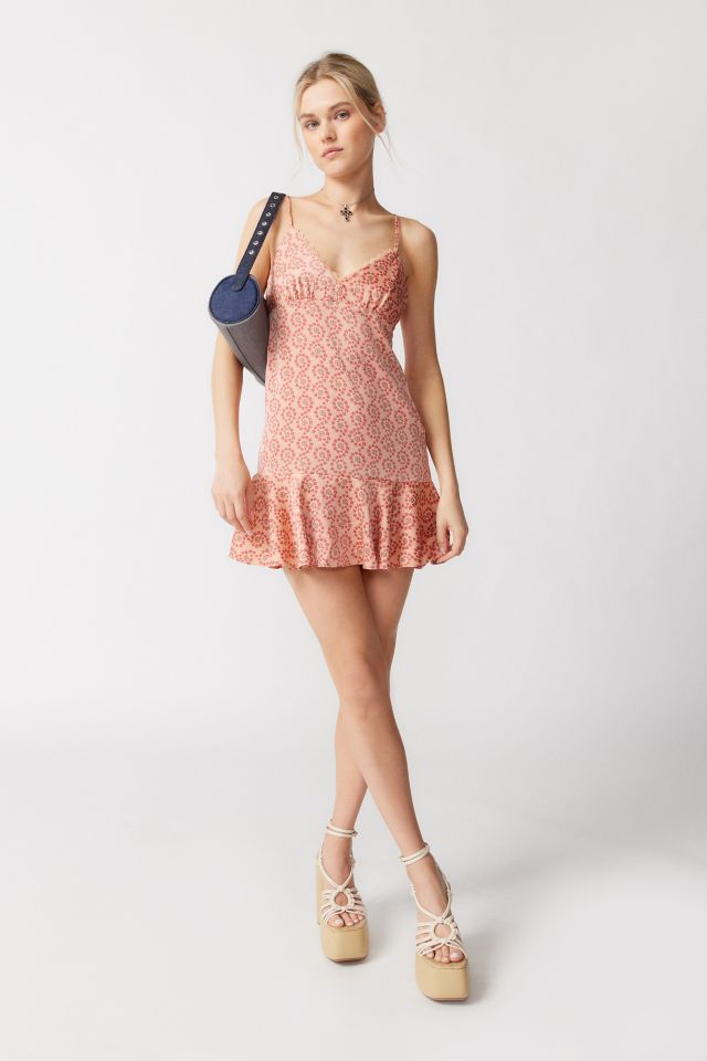 Kimchi Blue Printed Satin Mini Dress #2