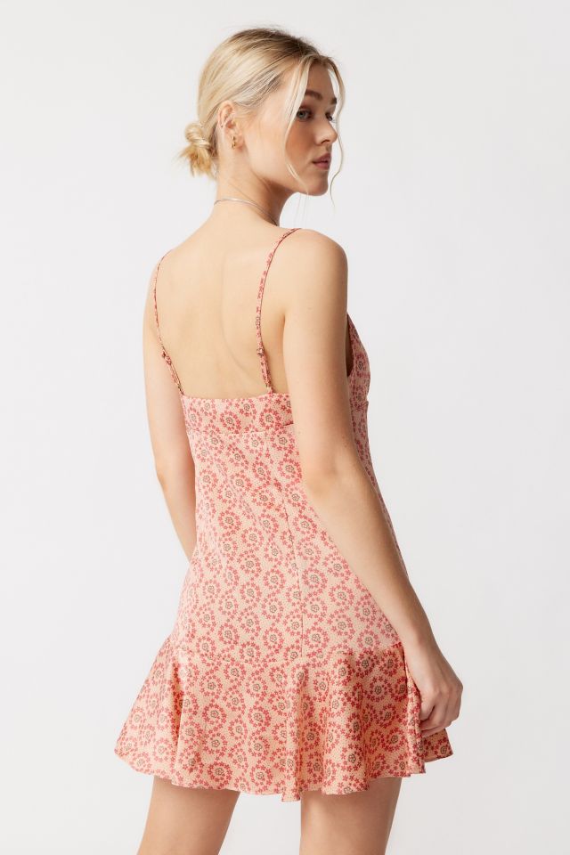 Kimchi Blue Printed Satin Mini Dress #3