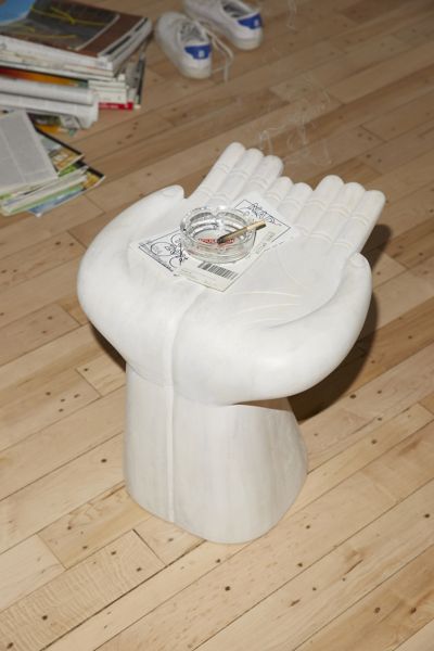 Urban Outfitters Open Hands Stool In Ivory At  In White