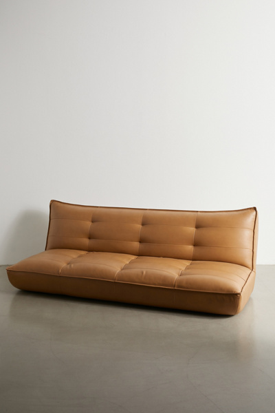 Greta Recycled Leather XL Sleeper Sofa - Thumbnail 2