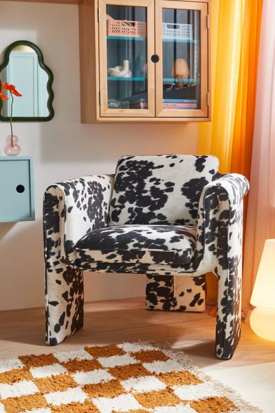 Urban Outfitters Floria Chair In Cowprint