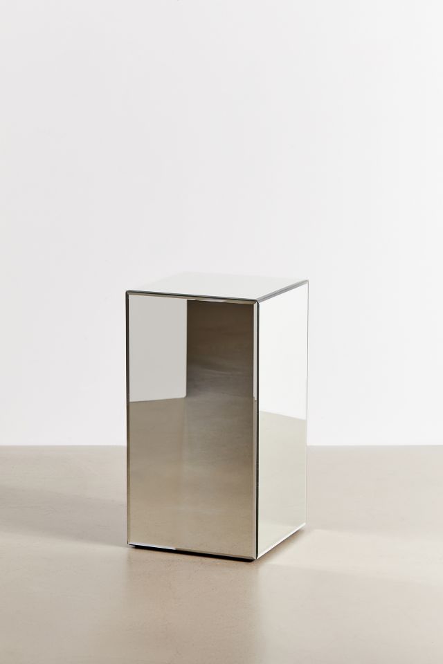 Mirrored Pedestal Side Table/Nightstand #2