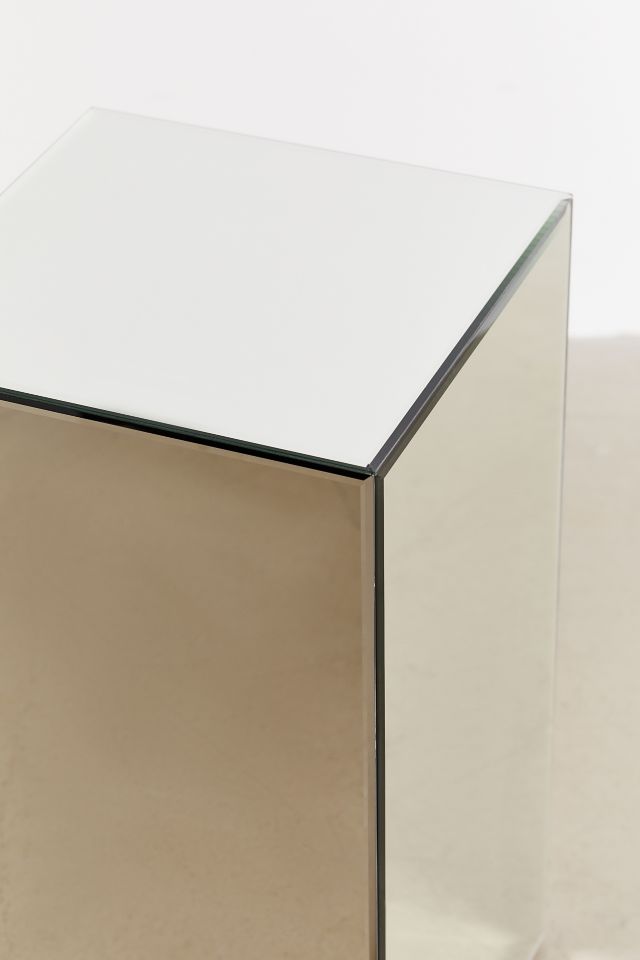 Mirrored Pedestal Side Table/Nightstand #3