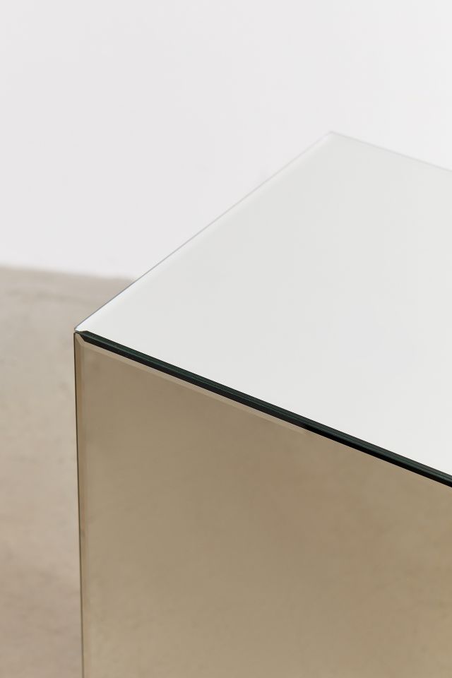 Mirrored Pedestal Side Table/Nightstand #4