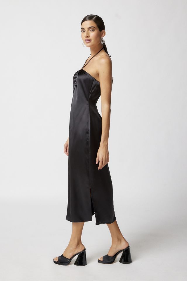 Robe Midi à Col Halter en Satin UO Brittney #2