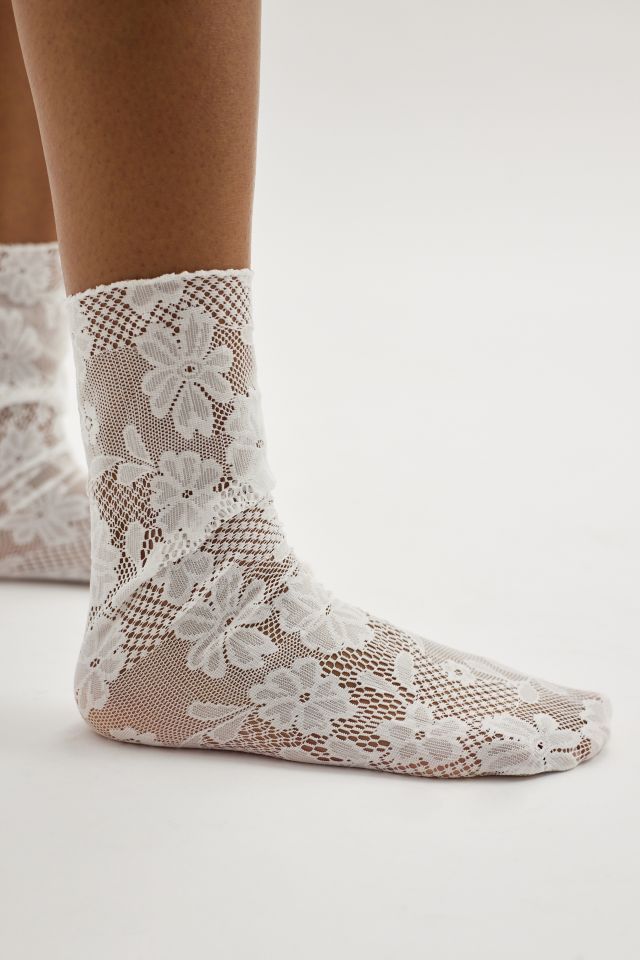 Chaussettes Montantes en Dentelle Florale MeMoi #1