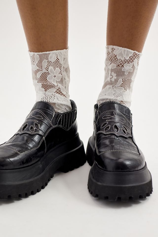 Chaussettes Montantes en Dentelle Florale MeMoi #2