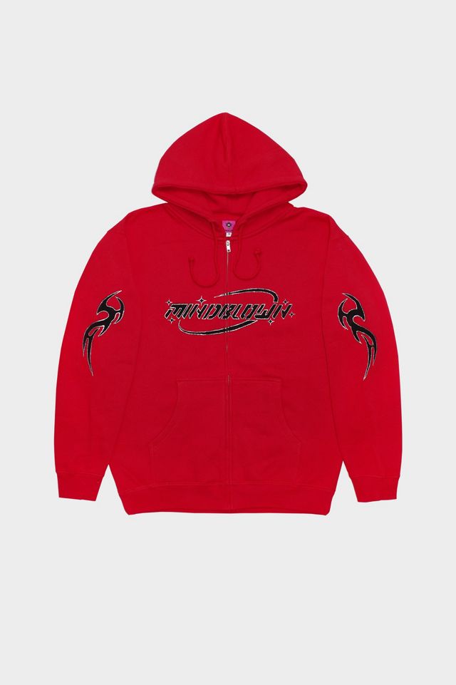 MINDBLOWN Red Cyber Zip Up | Urban Outfitters