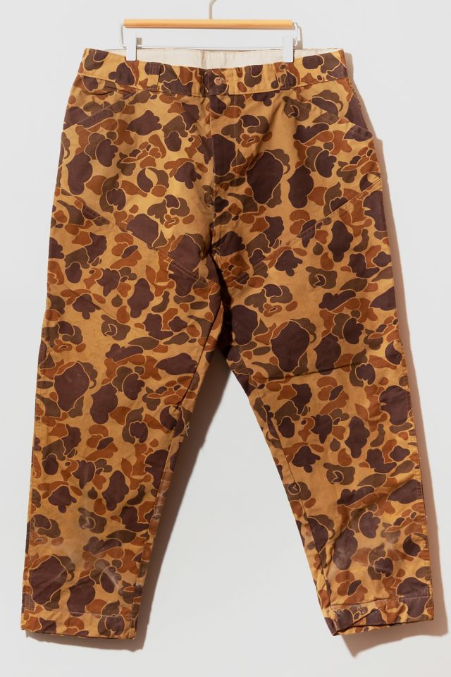 Vintage 1960s Brown Duck Camo Pants | Urban Outfitters