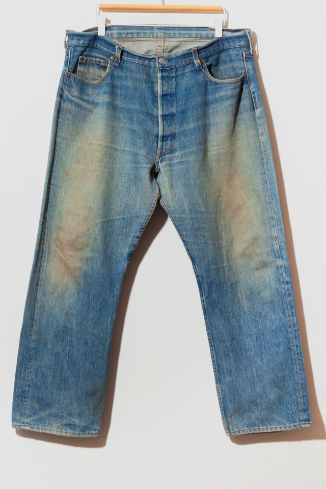 Vintage 1970s Levi's® 501 Button Fly Distressed Jeans | Urban Outfitters