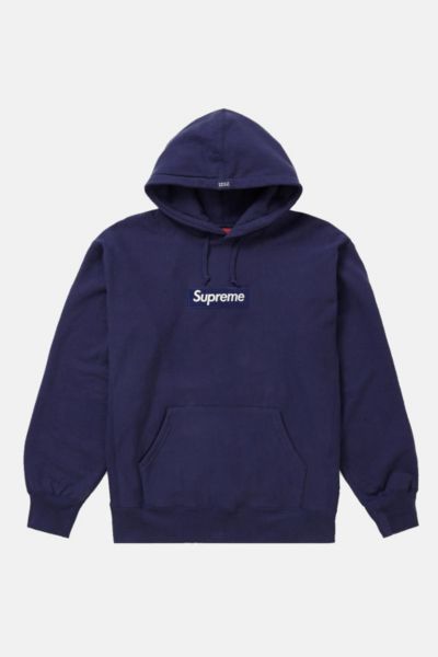 Supreme blue box logo hoodie