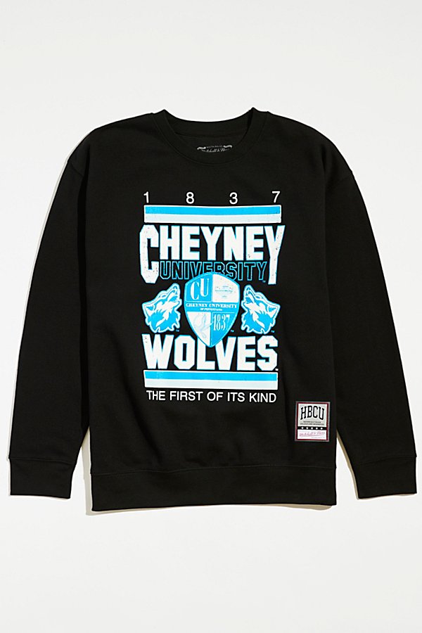 Mitchell & Ness Cheyney University X  Uo Exclusive Oversized Crew Neck Sweatshirt In Black, Women's A
