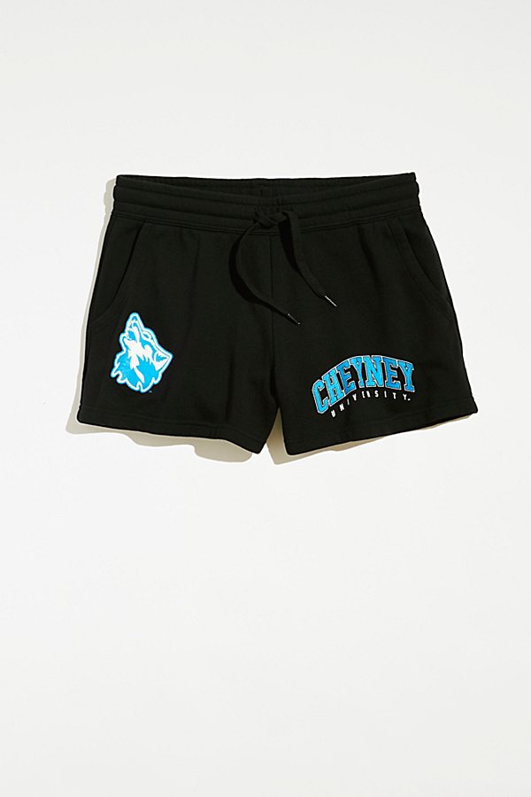 Mitchell & Ness Cheyney University X  Uo Exclusive Arch Short In Black, Women's At Urban Outfitters