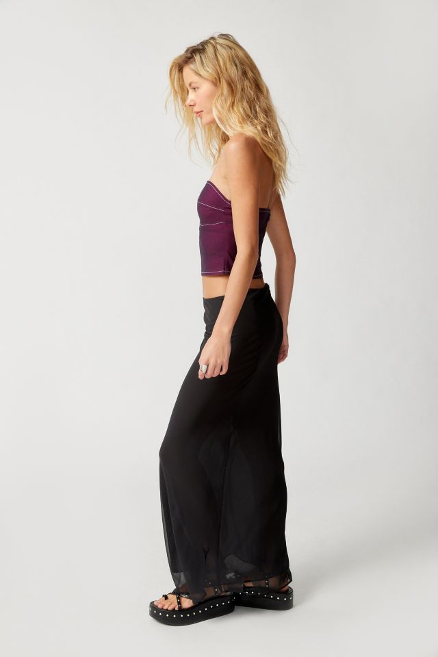 Motel Nelly Contrast Stitch Strapless Top #3