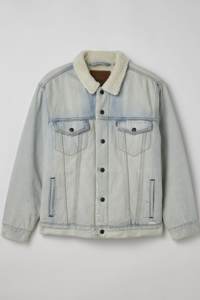 Levi's fleece cheap lined trucker jacket