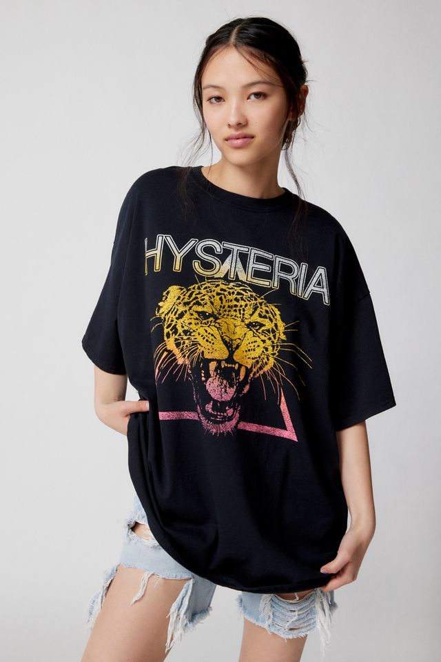 Def Leppard Hysteria Patchwork T-Shirt Dress | Urban Outfitters
