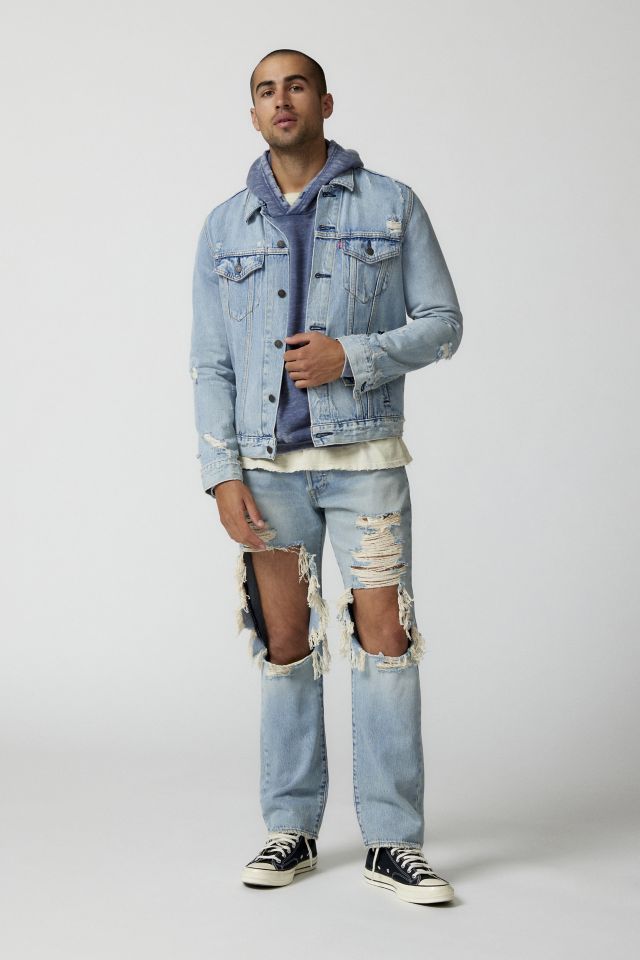 Levi’s® 501 ’93 Destructed Straight Leg Jean #4