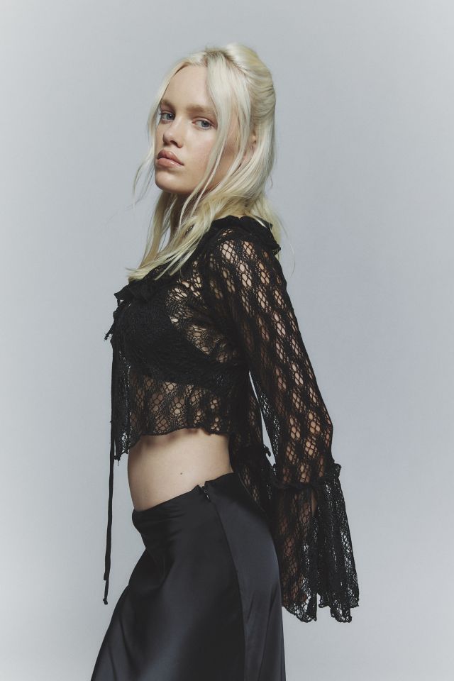 UO Gossamer Crochet Flyaway Top #2