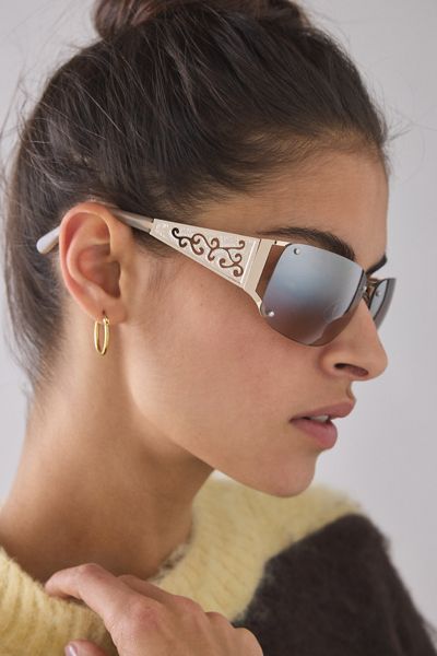 Quay X Jasmine Sanders Indio Metal Sunglasses | Urban Outfitters