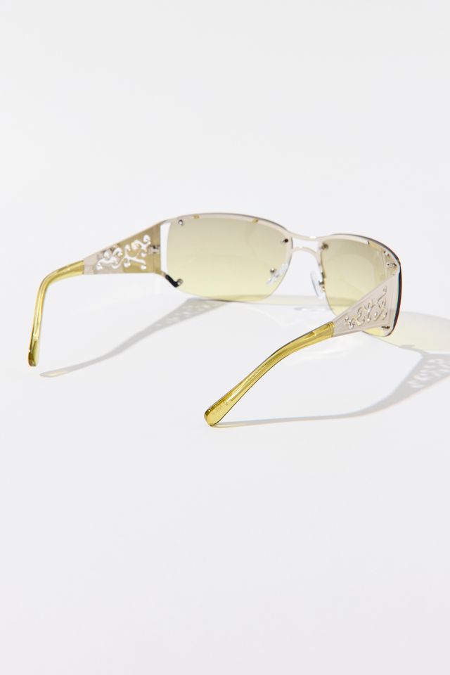 Lunettes de soleil Holly à monture métallique en forme de bouclier #3
