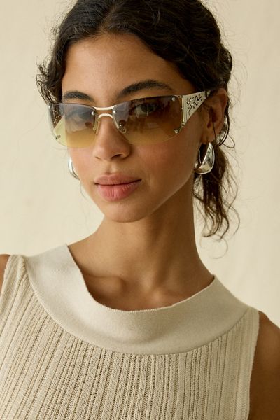 Holly Metal Shield Sunglasses
