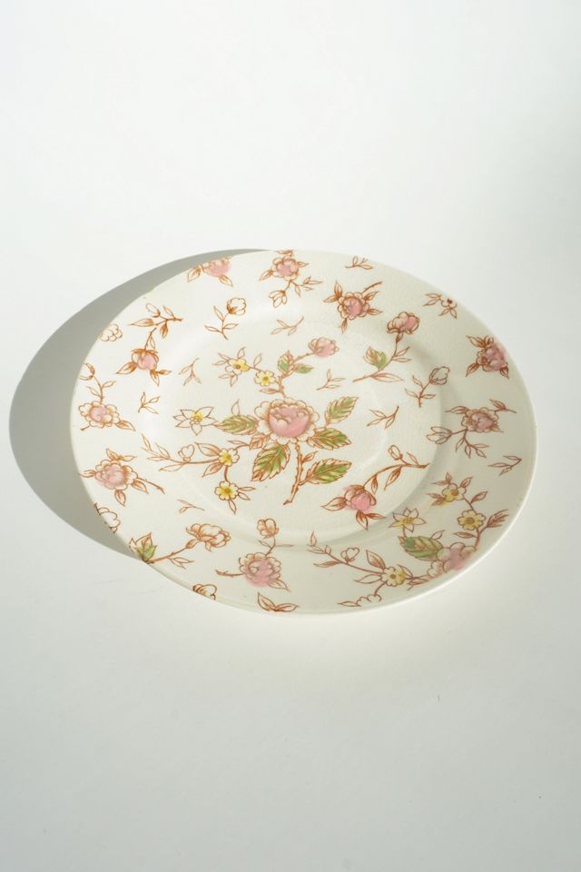Vintage Floral Pattern Plate