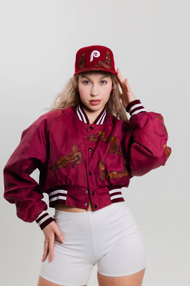 PISHPOSH X Urban Renewal Cropped Varsity Jacket #2