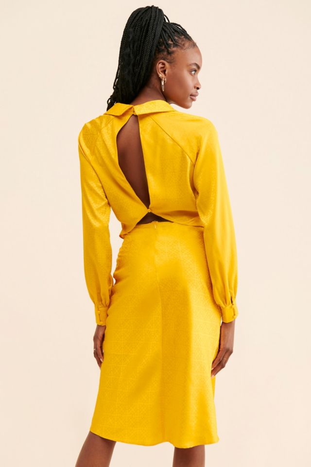 Rare London Satin Tie-Front Dress #1