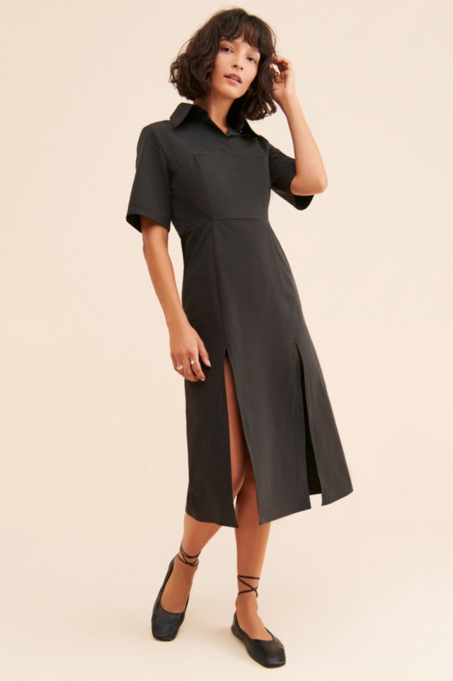 Ghospell Power Slide Midi Dress