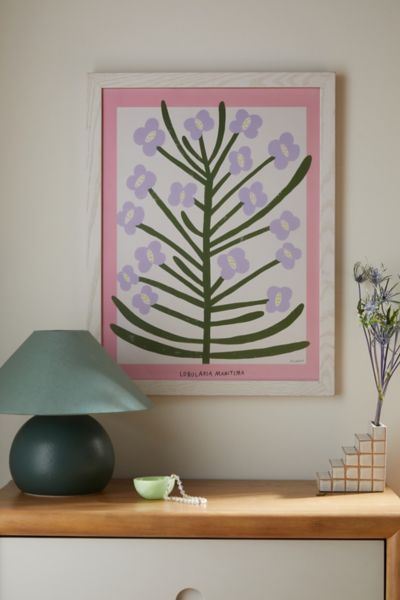 Pstr Studio Madelen Lobularia Art Print In Pink At Urban Outfitters