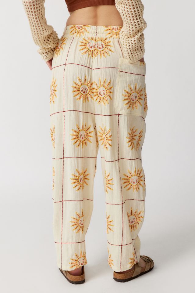 Pantalon Ample Brodé UO Jay #4