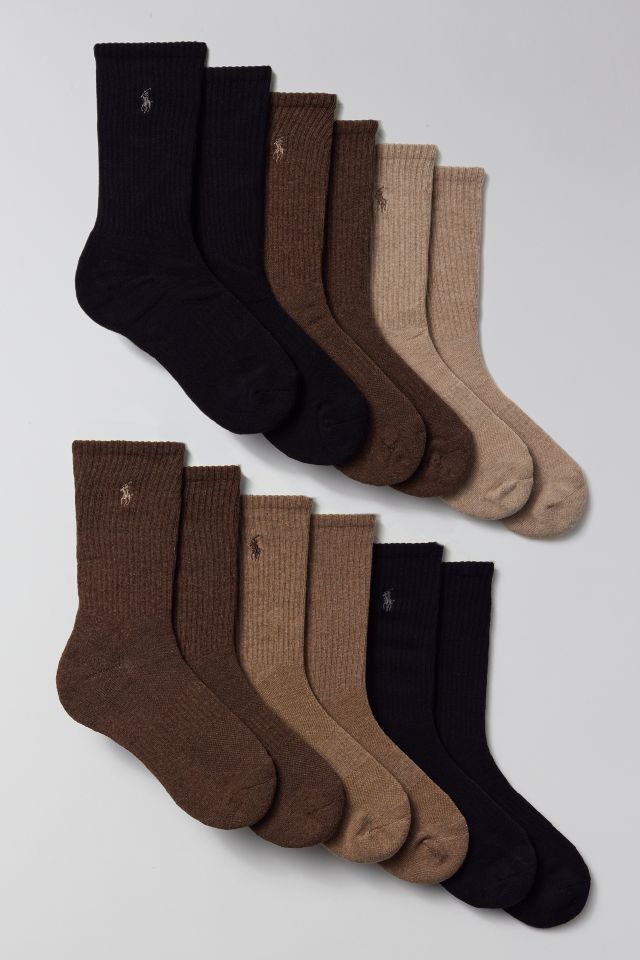 Polo Ralph Lauren Underwear Cotton-blend Crew Sock 6-pack - Regular socks 