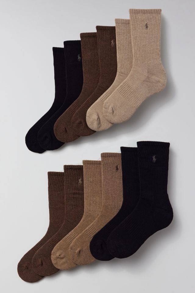 Polo Ralph Lauren Underwear Cotton-blend Crew Sock 6-pack - Regular socks 