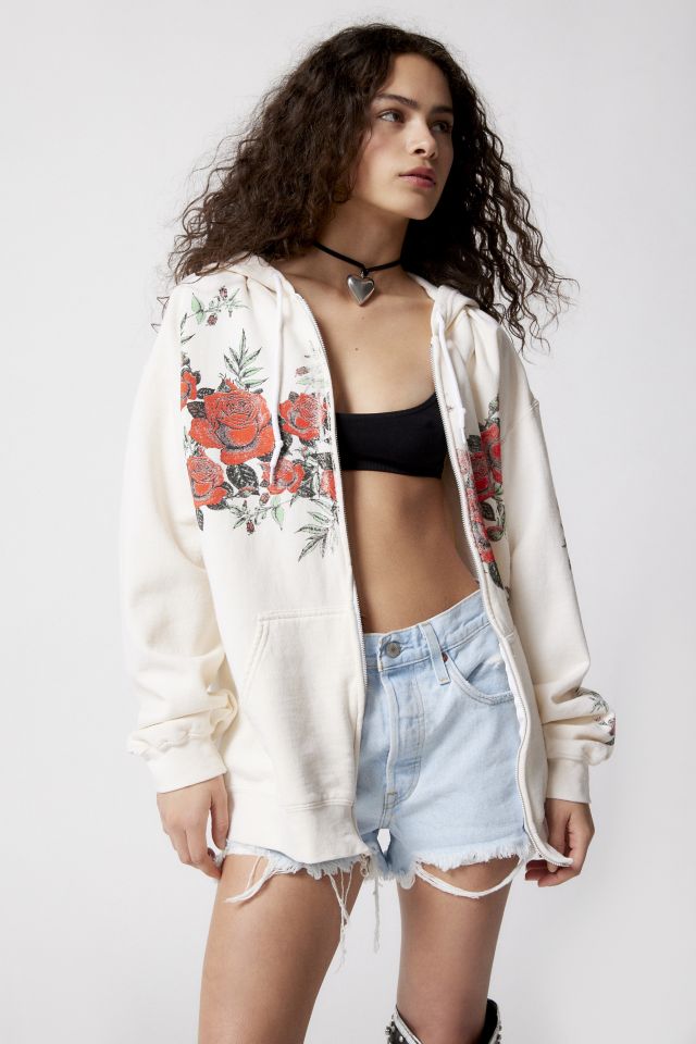 Urban outfitters store rose hoodie